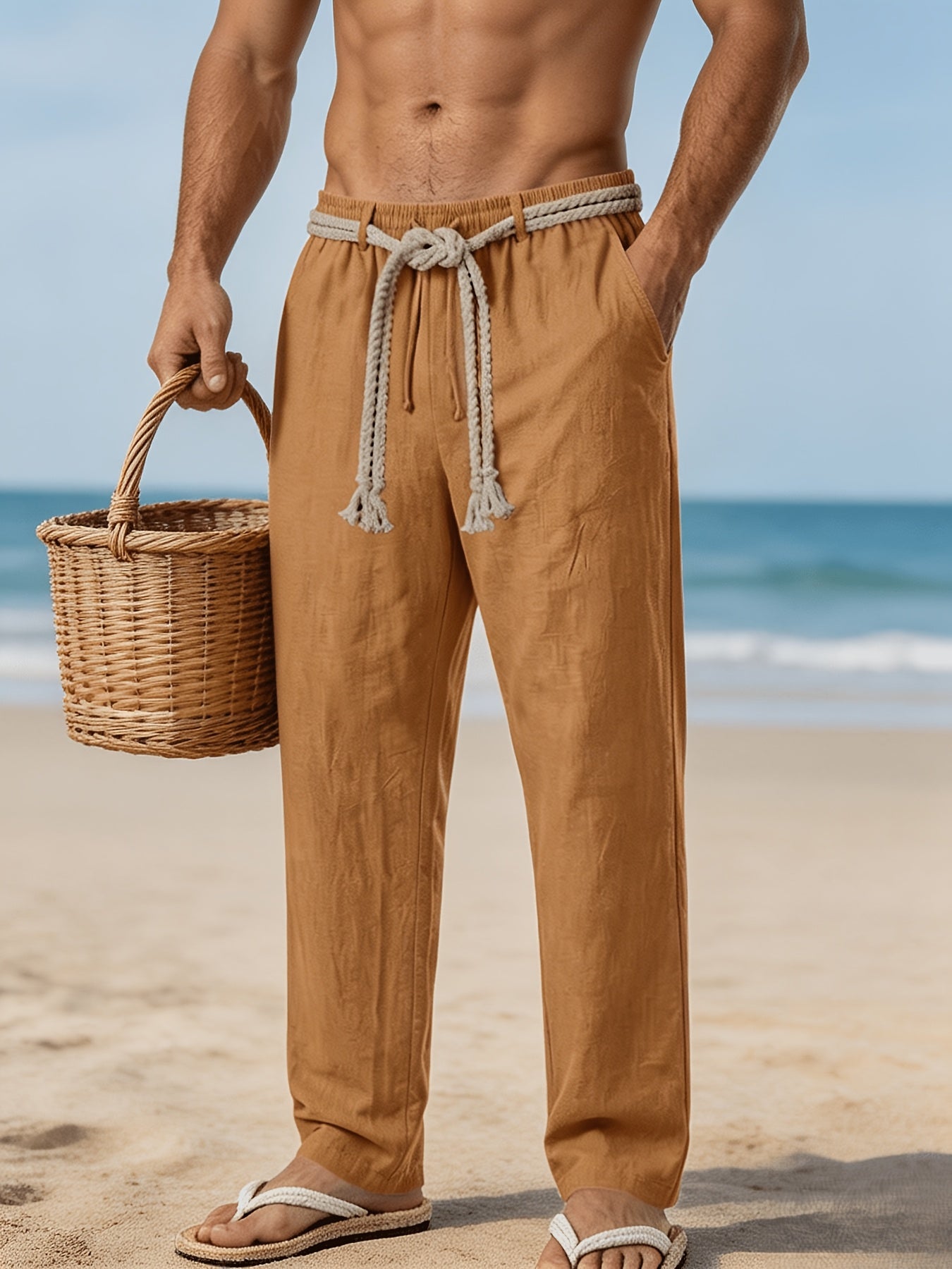Marvello Pantalon en Lin