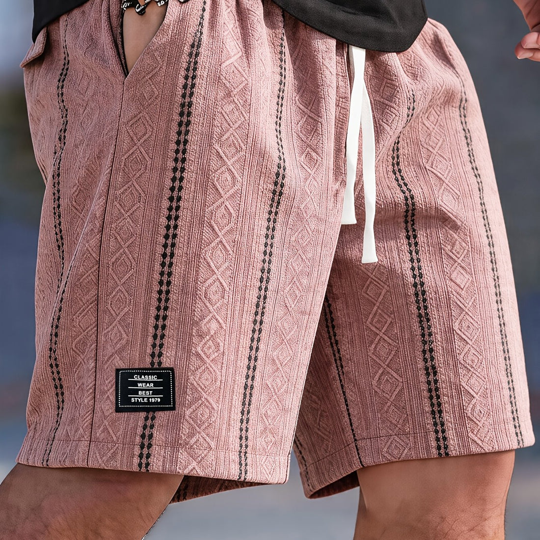 Varenzo Short Bermuda Texturé
