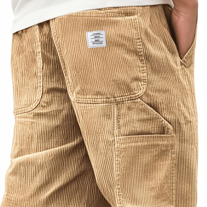 Bresano short utilitaire en velours côtelé