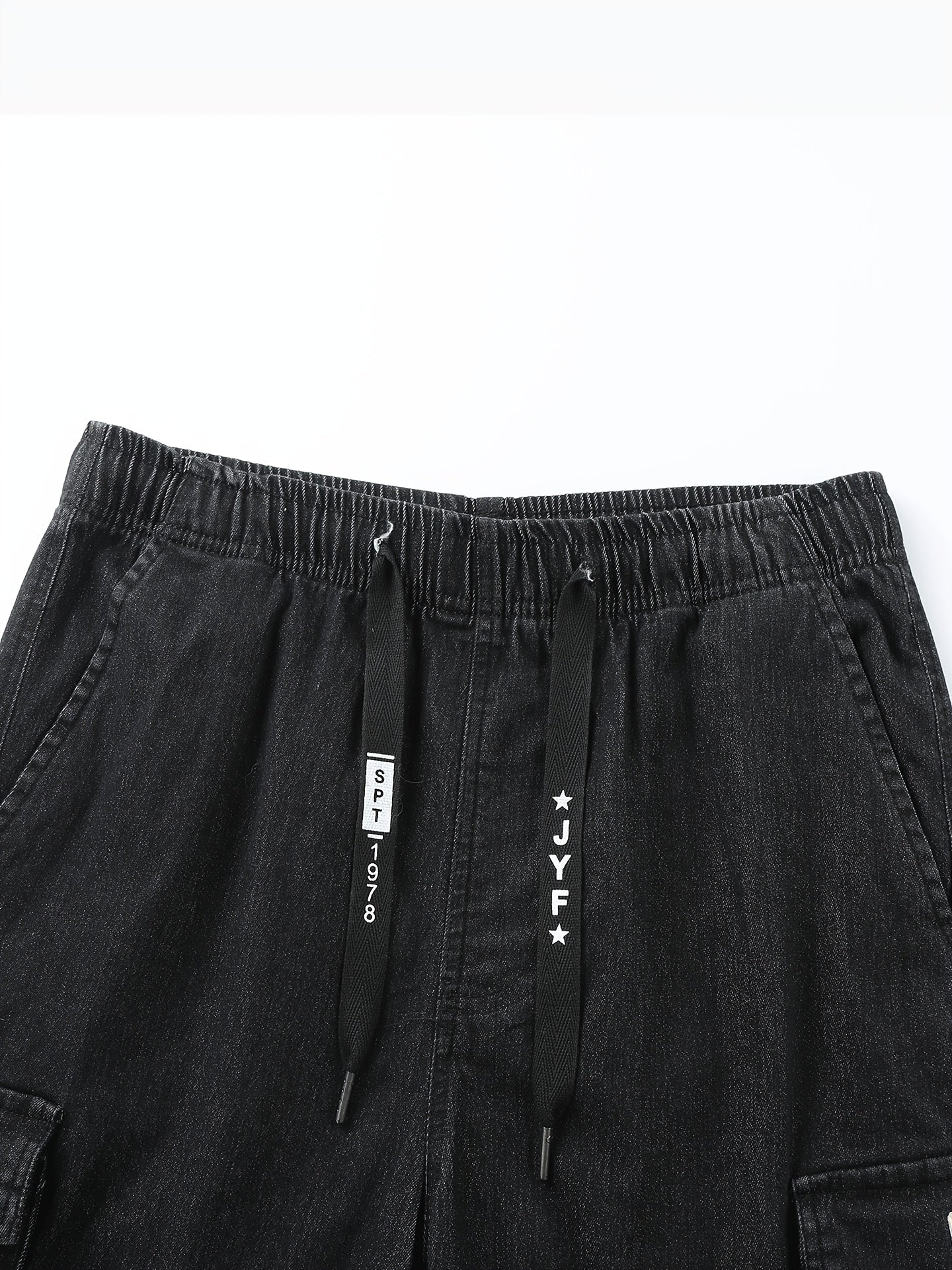 Rovello Short Cargo en Denim Délavé