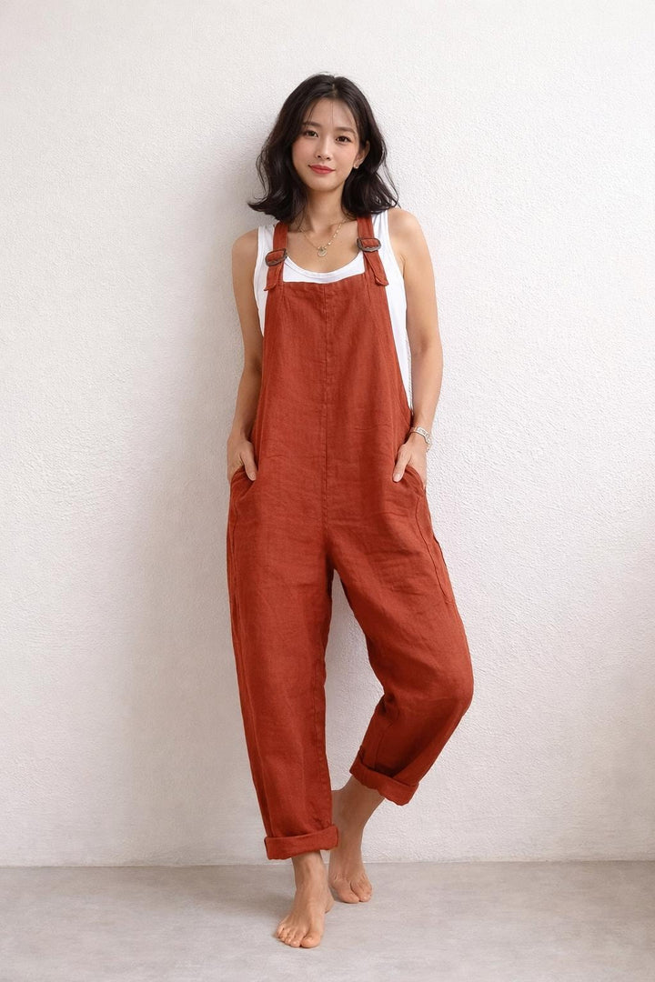 Oliardi Solenne Linen Jumpsuit
