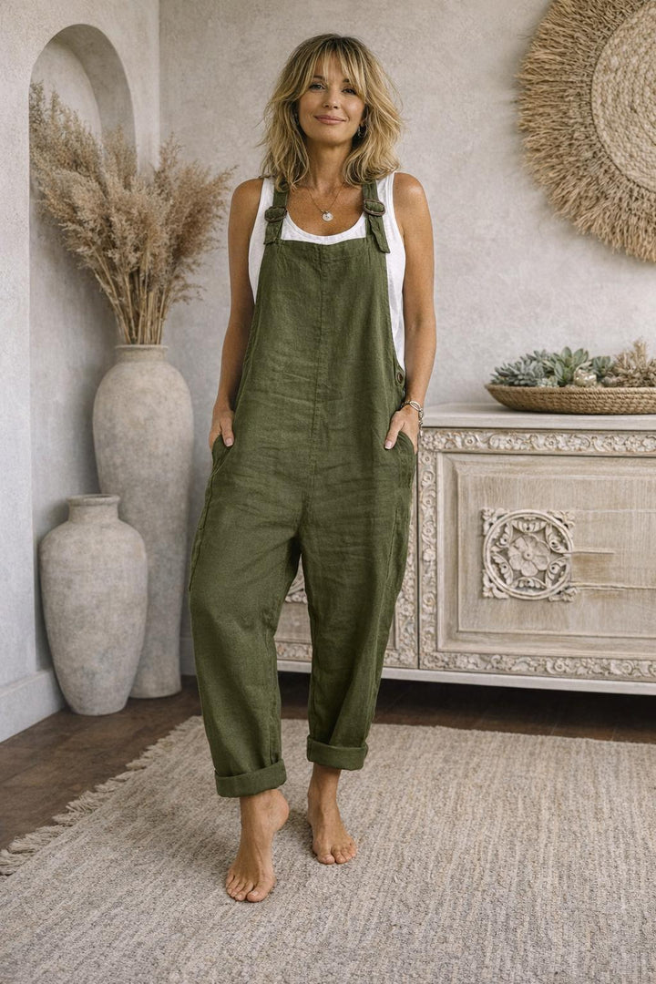 Oliardi Solenne Linen Jumpsuit