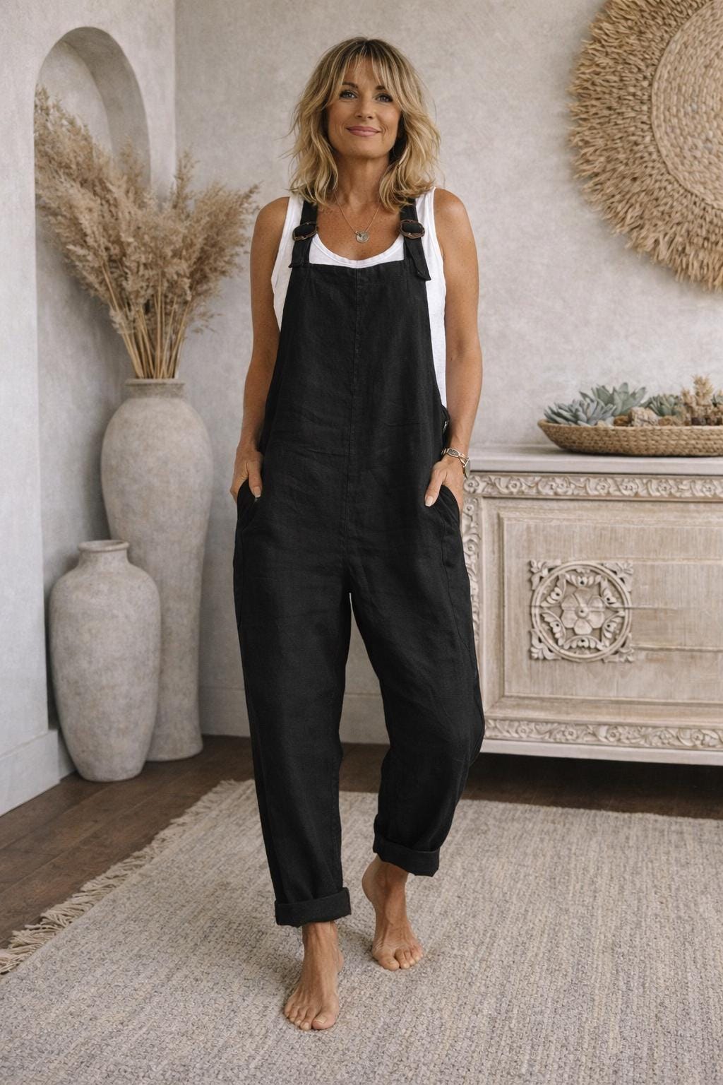 Oliardi Solenne Linen Jumpsuit