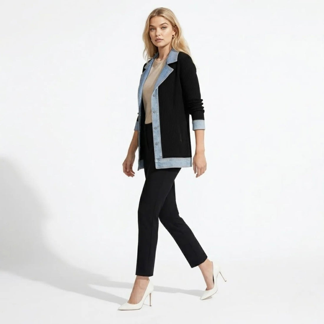 Oliardi Elara Hybrid Knit Cardigan Jacket