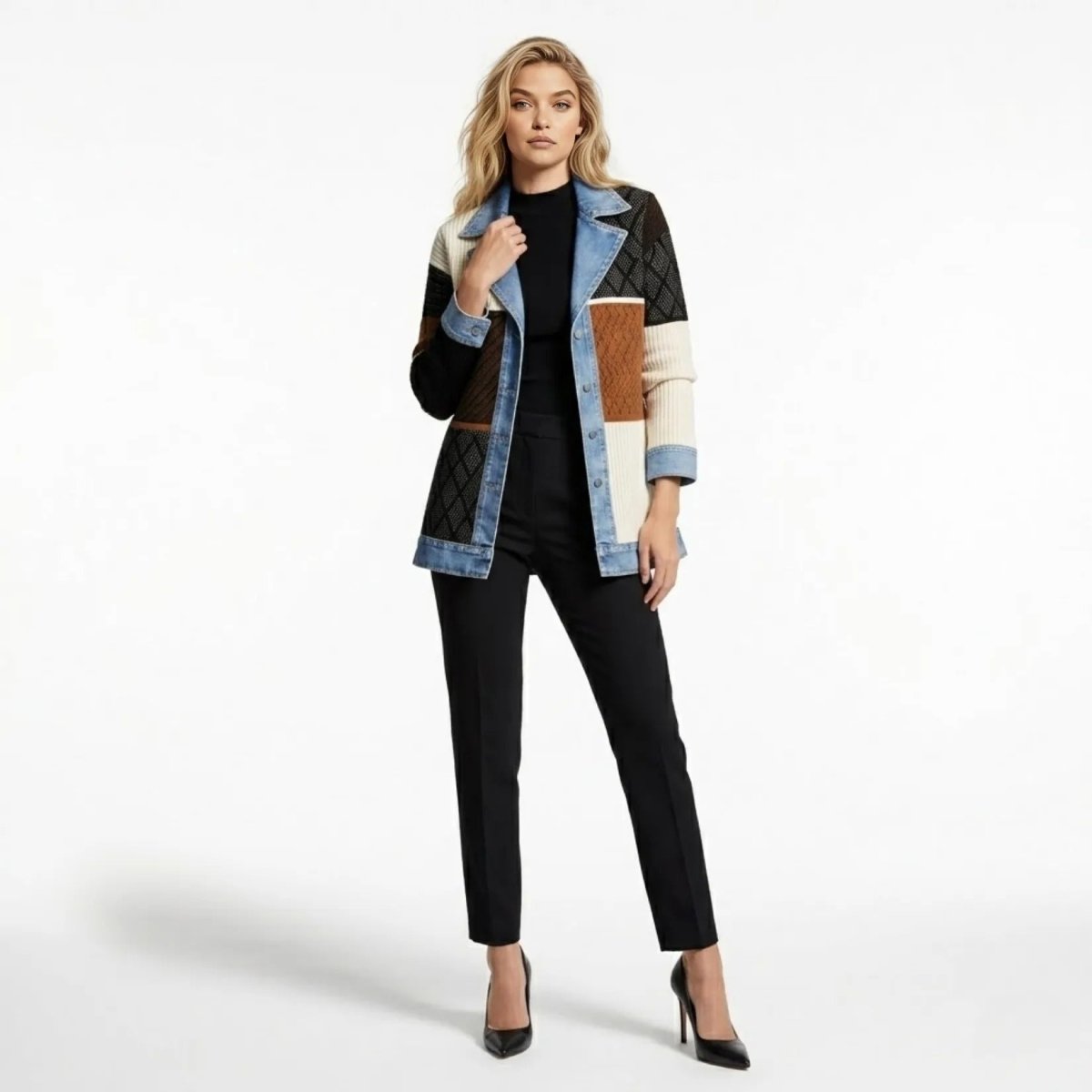 Oliardi Elara Hybrid Knit Cardigan Jacket