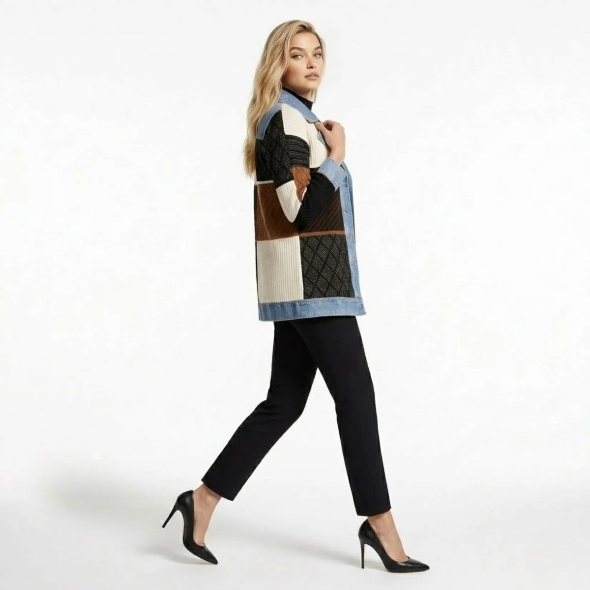 Oliardi Elara Hybrid Knit Cardigan Jacket