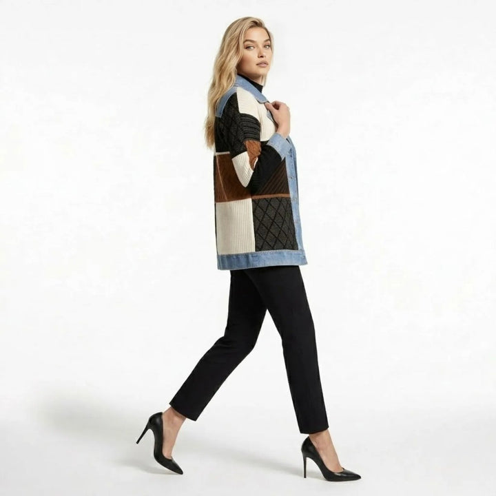 Cardigan Veste en Maille Hybride Elara Oliardi
