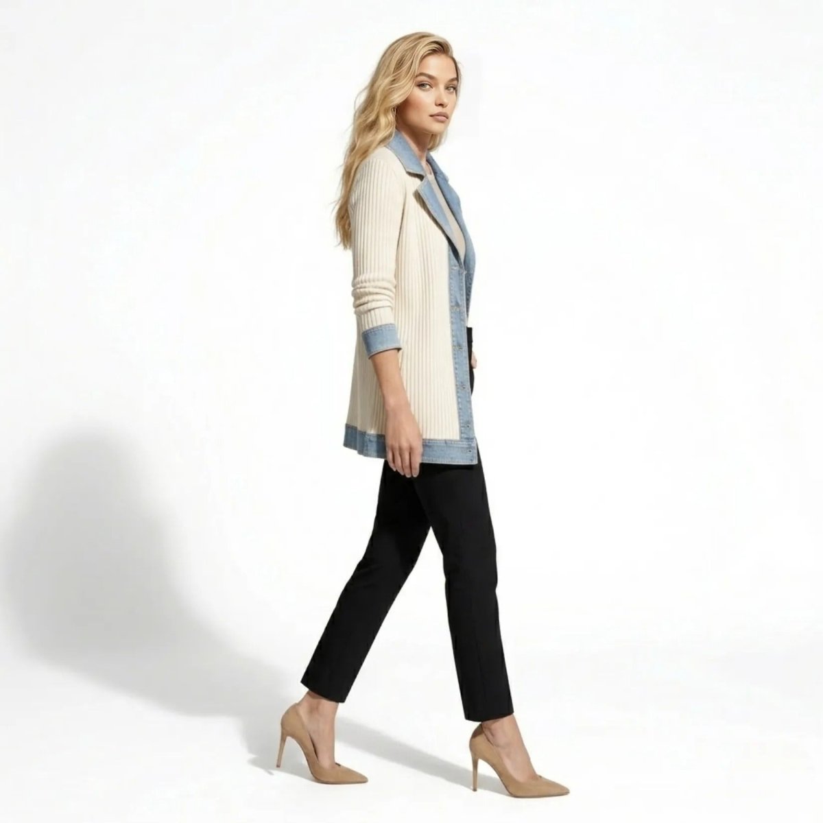 Oliardi Elara Hybrid Knit Cardigan Jacket