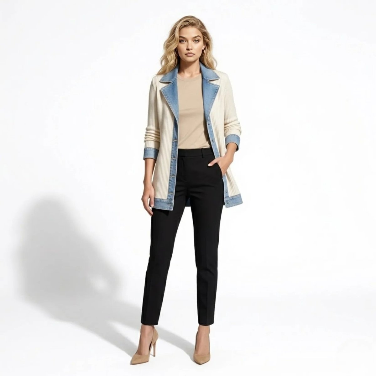 Oliardi Elara Hybrid Knit Cardigan Jacket