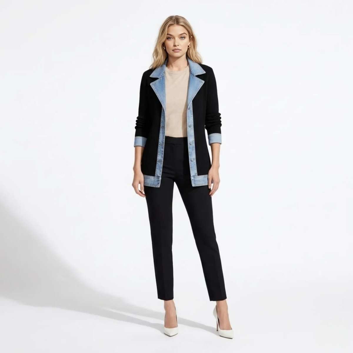 Oliardi Elara Hybrid Knit Cardigan Jacket