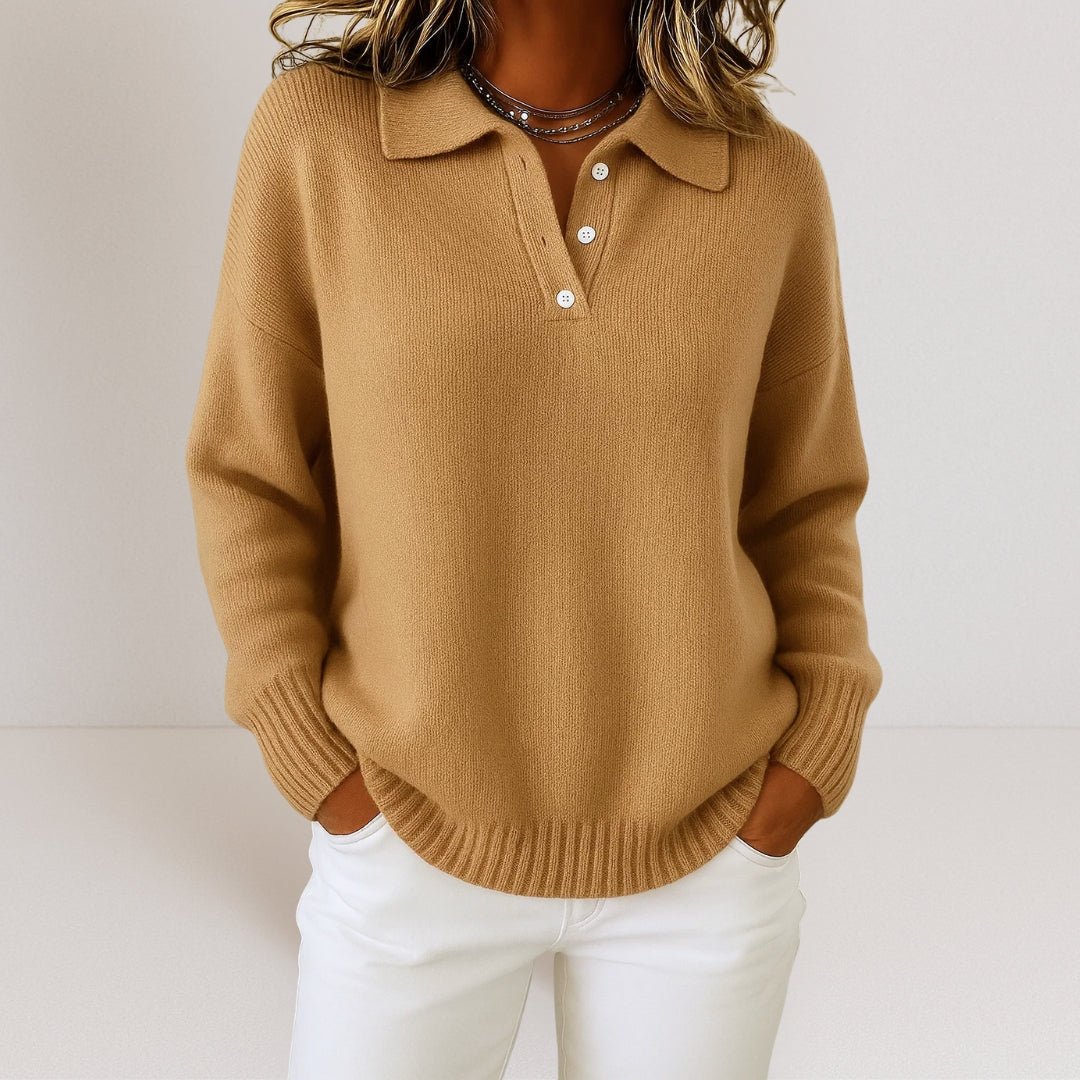 Oliardi Fiona Collared Knit Pullover