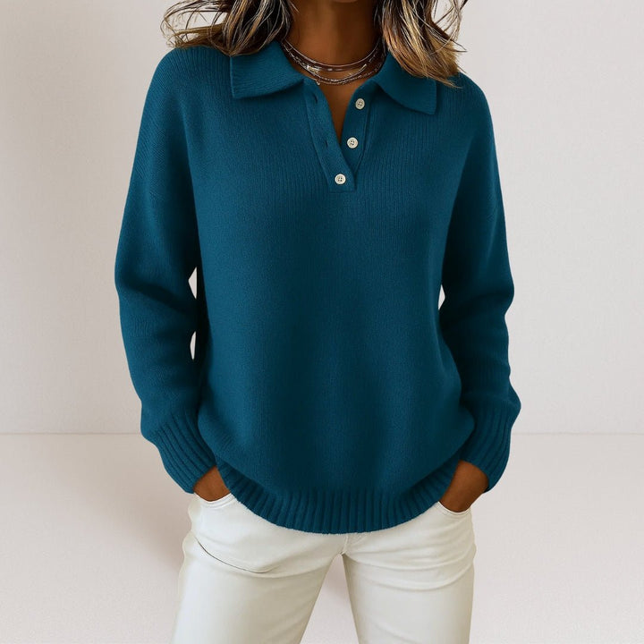 Oliardi Fiona Collared Knit Pullover