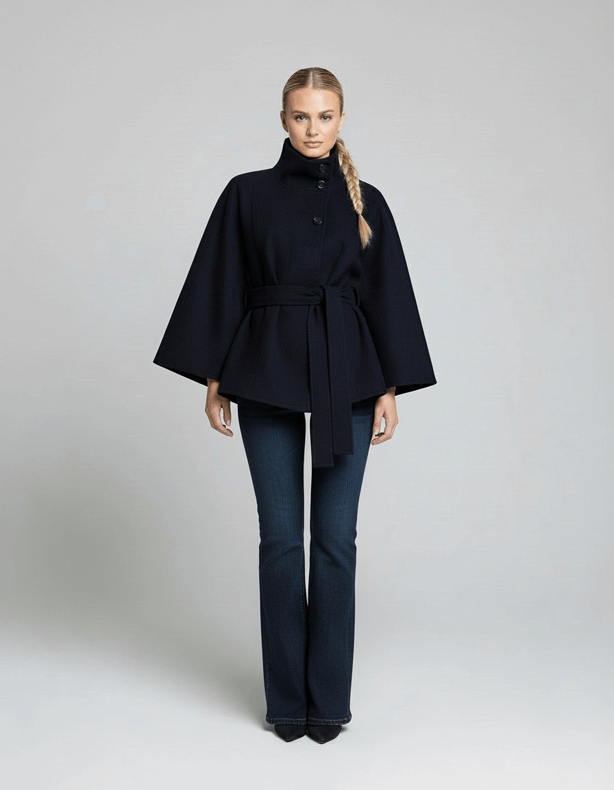Oliardi Valenza High-Collar Trench Coat