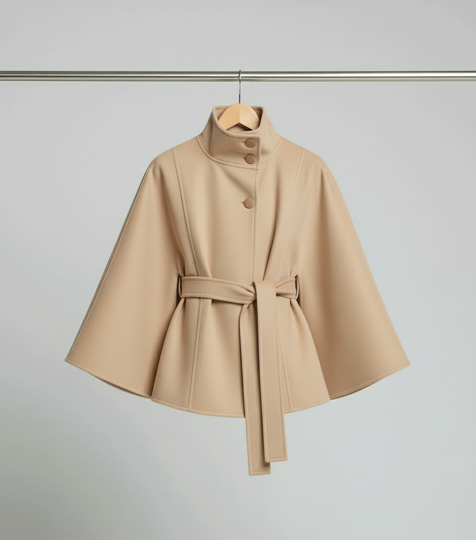 Oliardi Valenza High-Collar Trench Coat