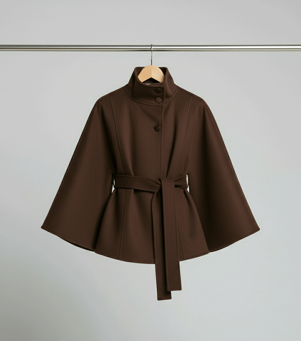 Oliardi Valenza High-Collar Trench Coat