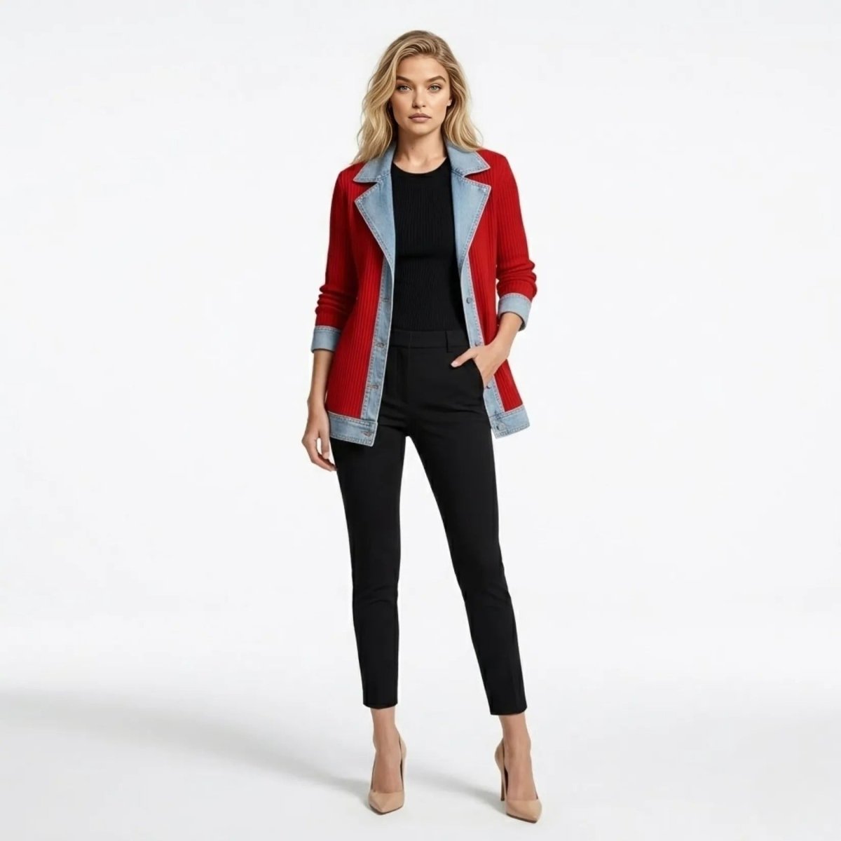 Oliardi Elara Hybrid Knit Cardigan Jacket