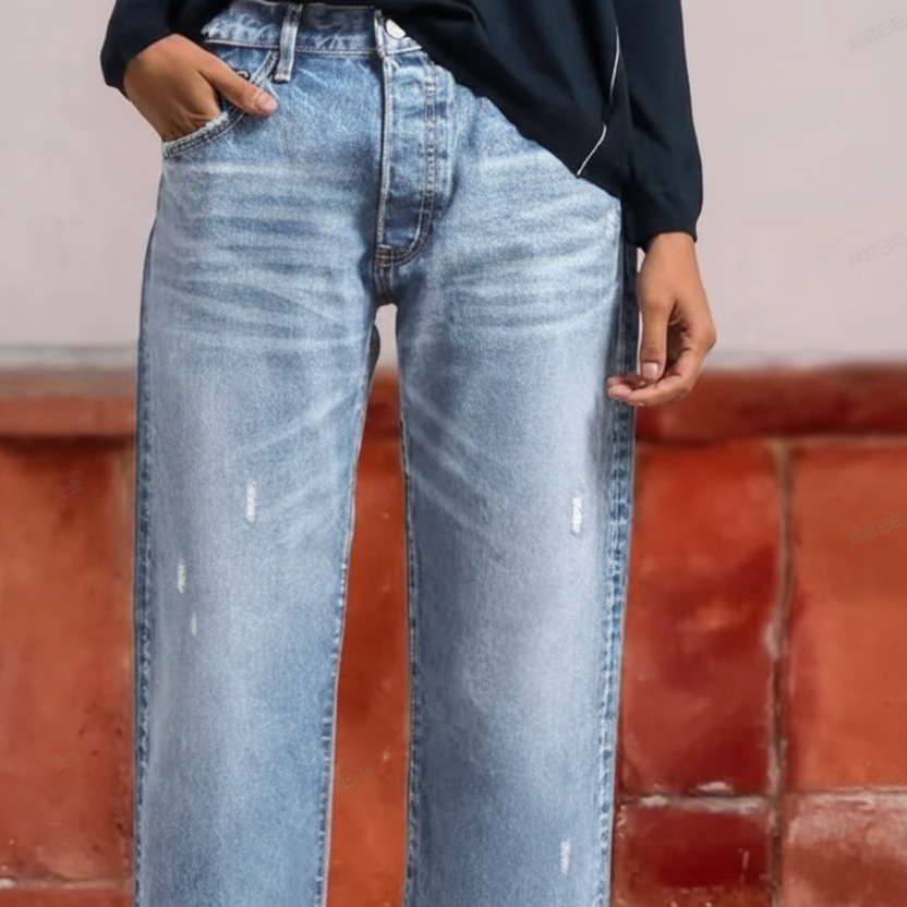 Aurelle Relaxed Cropped Jeans