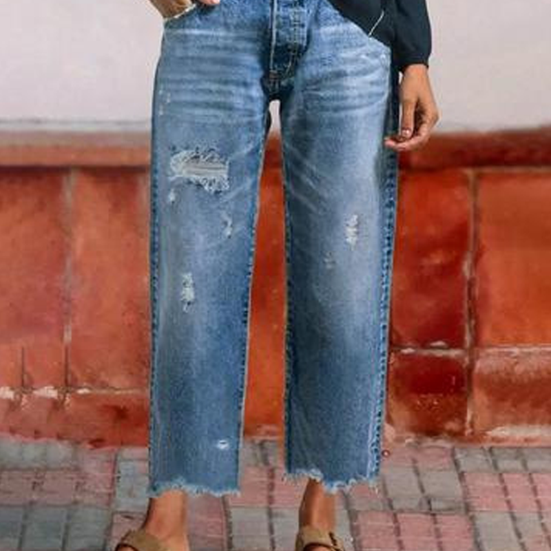 Aurelle Relaxed Cropped Jeans