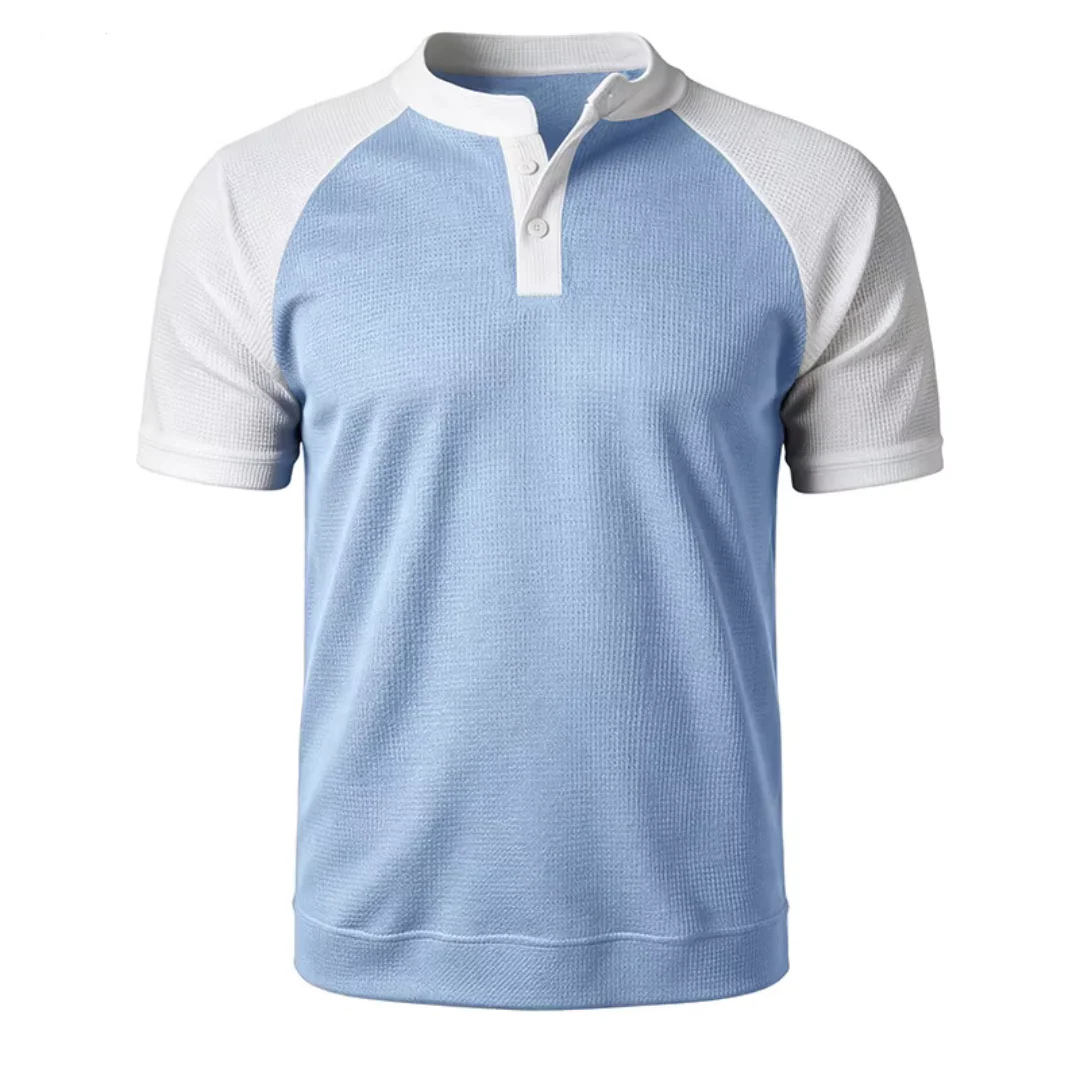 Calvero Textured Henley T-Shirt